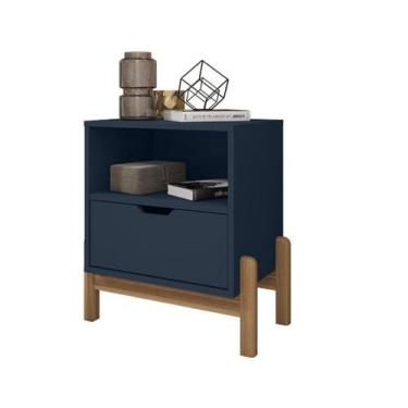 Imagem de Mesa de Cabeceira Antares Azul Cobalto - Casa D