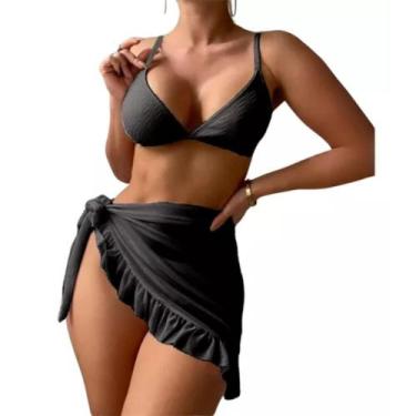 Imagem de Saia Pareô Curta Saída Praia Envelope Babado Tendência Canga - STORY, 