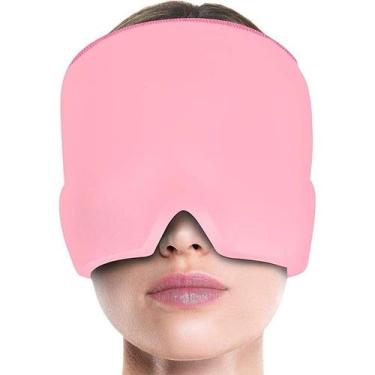 Imagem de Touca de enxaqueca terapêutica Gel hood ice pack máscara de calor para