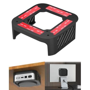 Imagem de Suporte sob a mesa para Mac Mini M4/M4 Pro 2024 - Suporte para monitor impresso em 3D - Suporte de parede - Suporte sob a mesa - Suporte VESA - Acessórios para Mac Mini M4