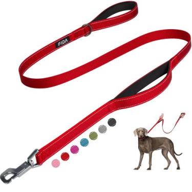 Imagem de Coleira para cães Fida Heavy Duty 150 cm com 2 alças acolchoadas para 