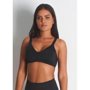 Imagem de Sutiã Tradicional Sem Bojo e Aro Alças Largas Duloren 111756, G, Preto