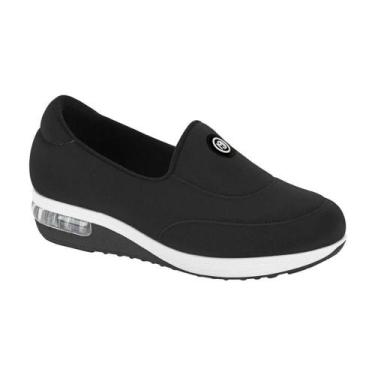 Imagem de Tênis Casual Slip On Detalhe Modare Ultraconforto Preto, Preto, 38