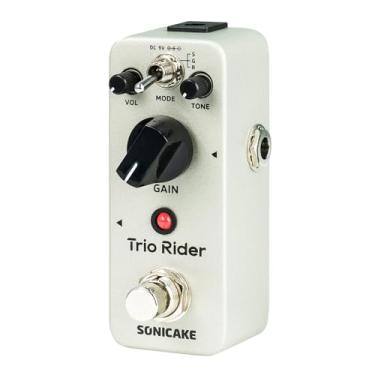 Imagem de SONICAKE Pedal De Overdrive Para Guitarra, Mini Centaur Classic Pedal De Efeitos De Overdrive Analógico Para Guitarra Elétrica E Baixo, 3 Sons Lendários, Buffer Bypass - Trio Rider