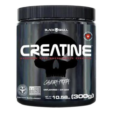 Imagem de Creatine Creatina Pura Monohidratada Linha Caveira Preta Black Skull 3