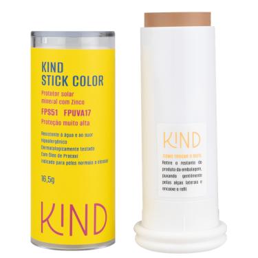 Imagem de Kind Stick Color Mineral com Zinco FPS51 K80 - Protetor Solar Facial com Cor 16,5g