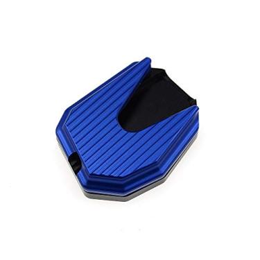 Imagem de Acc-Creativity Suporte de pé de motocicleta com ampliador lateral para placa de extensão compatível com HONDA PCX125 PCX150 2018 2019 (azul)