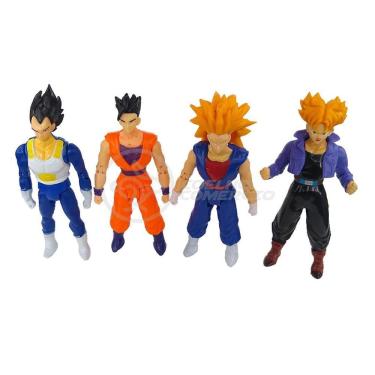 Imagem de Kit 4 Bonecos Dragon Ball Super 15Cm
