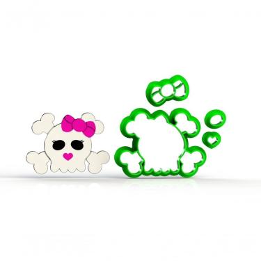 Imagem de Cortador Monster High - Caveira Modular Tamanho 7 Cm