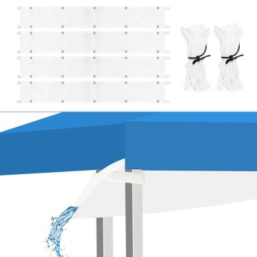 Imagem de Hlimior 4 Peças De Cobertura Vinil Para Calhas Chuva, Tenda Resistente 10 Pés, Acessórios Reposição Eventos Ao Ar Livre No Verão, Festa, Branco (4)