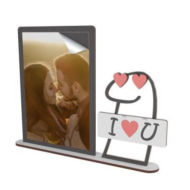 Imagem de Porta Retrato Dia dos Namorados Divertido: Personagem Flork em MDF Dec