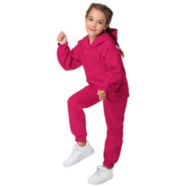 Imagem de Roupa de Frio Infantil Juvenil Unissex  Conjunto Moletom Flanelado Que