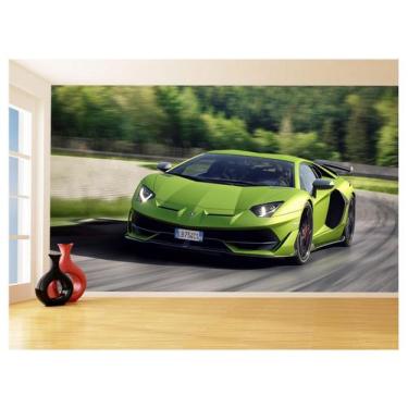 Imagem de Papel De Parede 3D Carro Lamborghini Aventador 3,5M Car189 - Você Deco
