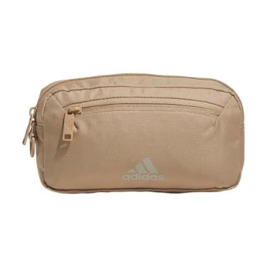 Imagem de adidas Essencial, Bege arenito quente/cinza de alumina maravilha, One size, Bolsa de cinto essencial 2.0 com alça ajustável para festivais e viagens