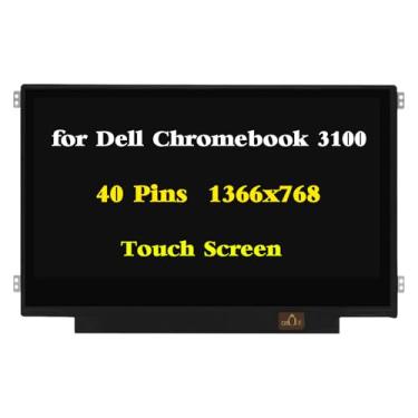 Imagem de GBOLE Substituição para Dell Chromebook 11 3100 P29T P29T001 B116XAK01.1 60HZ 40 pinos 1366x768 IPS HD 11,6 polegadas LCD Touch Screen Painel digitalizador