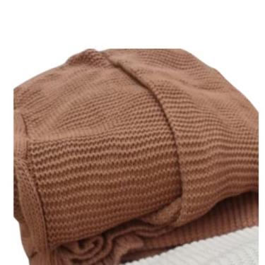 Imagem de Cardigan com Tranças Tricot Kimono Trico Casaco Inverno Feminino Manga