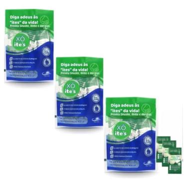 Imagem de Sachês de Soro Fisiológico em Pó Xô ites, Kit com 120 Unidades, para Alívio e Higienização