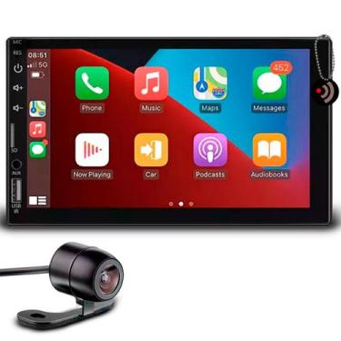 Imagem de Kit MP5 7 E-Tech Light Touch com CarPlay Android Auto Bluetooth Espelh