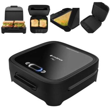 Imagem de Sanduicheira Grill 110V CADENCE SAN400 Preta Chapa MIsteira Tostex Ome
