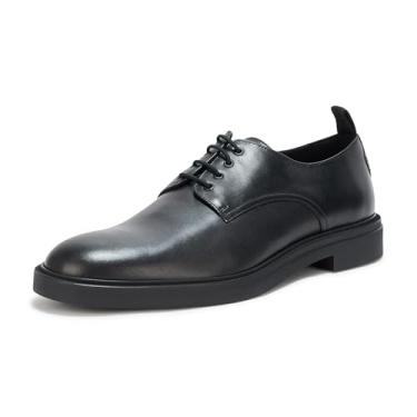Imagem de BOSS Calev Derby Sapato social masculino de couro Oxford, Brilho preto, 38