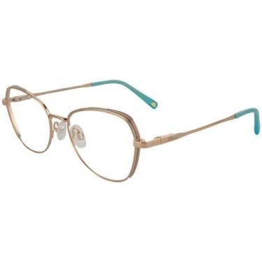 Imagem de Óculos Infantil Lilica Ripilica VLR252 48C01 - Dourado 48, Dourado, 48