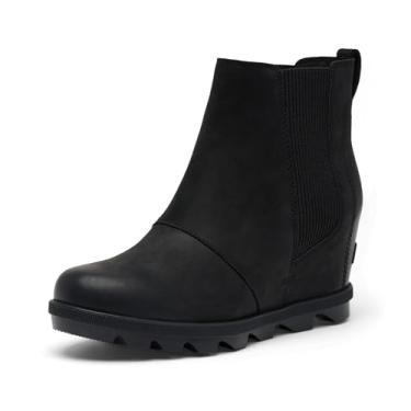 Imagem de Sorel Bota feminina Joan Rhapsody Chelsea Wedge, Preto/preto, 41