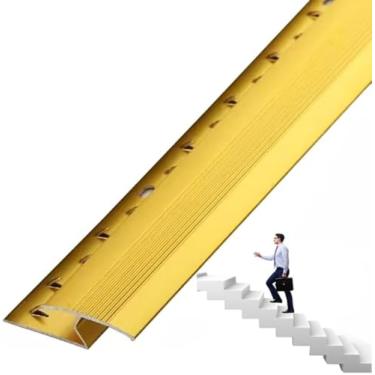 Imagem de Tira De Acabamento De Borda De Liga De Alumínio, Tiras De Transição De Piso Carpete Para Azulejo Tira De Limiar De Piso Laminado De Vinil Cobertura De Lacuna Multiuso Tiras D, Rose Gold