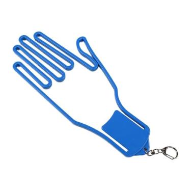 Imagem de rockible Suporte para maca de luvas de golfe, estrutura de suporte, portátil, resistente, manutenção profissional de luvas, Azul