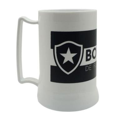 Imagem de Caneca Branca Gel Isolante Térmico 400Ml - Botafogo