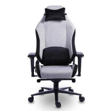 Imagem de Cadeira Gamer, XT Racer Draco, Reclinável Ergonômica, Tecido Polyester, Preto e Cinza.