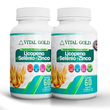Imagem de LICOPENO + SELÊNIO + ZINCO - 500mg (60 Cápsulas) VITAL GOLD (2)