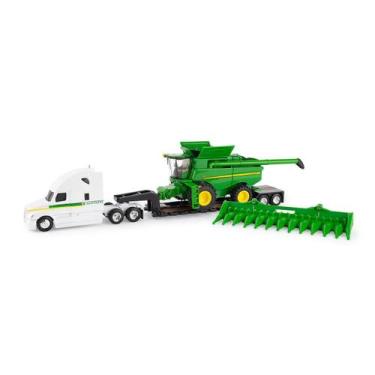 Imagem de Miniatura Caminhão Reboque e Colheitadeira John Deere 1/64 - ertl, Ver