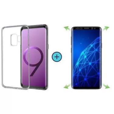 Imagem de Capa Capinha Tpu Básica Samsung Galaxy S9 + Película 5d Cobre 100% Tel