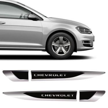 Imagem de Aplique Lateral Chevrolet Onix Prisma Cruze Emblema Cromado - SPORTINO