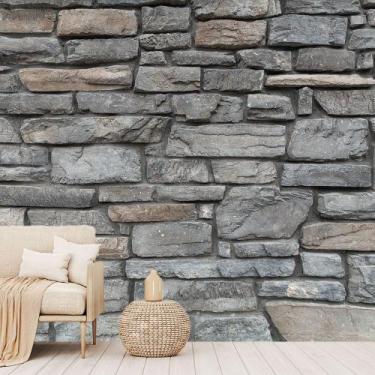 Imagem de Papel de Parede Pedras Canjiquinha Rustico Sala Adesivo - 255pcm - All