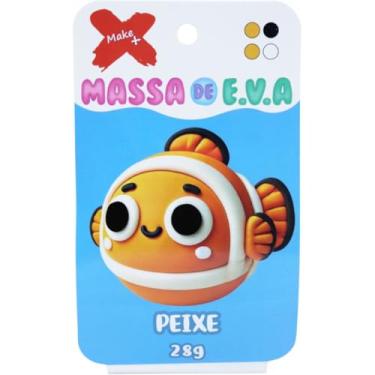 Imagem de Massa de Eva, Make+, Criativa, Peixe, com 04 Cores, 28 g