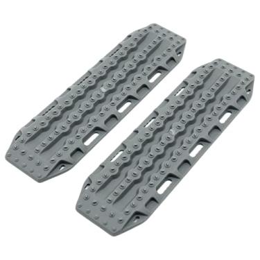 Imagem de Kokiya 2x RC Crawler Sand Ladder Anti Skid Plate Vehicle Simulation Kit DIY Modificado Acessório RC Rampas Board para 1/8 Peças de Reposição, Cinza
