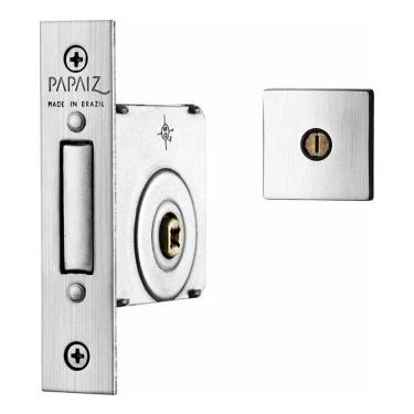 Imagem de Fechadura 140 Cromo Acetinado R208 Tetra Chave Metálica