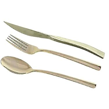 Imagem de Faqueiro Ravel de Aço Inox Champanhe sem Estojo de Madeira 101 pçs