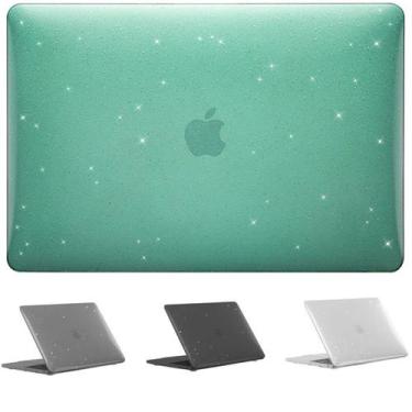 Imagem de Capa Glitter Séries Macbook Pro 13.3 pol A1989 - Hars, Verde Claro