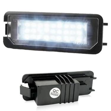 Imagem de OTnhaee Luz de placa de licença de LED compatível com Volkswagen Golf 4 5 6 7 GTI CC Passat Rabbit Beetle Eos, Porsche Boxster Cayenne Carrera, lâmpada branca 18-SMD 6500K