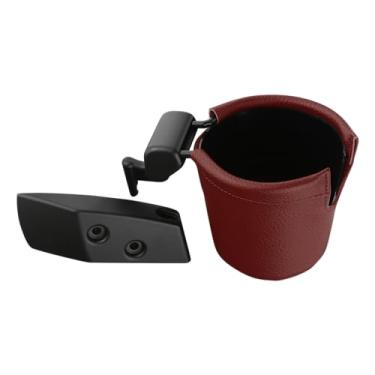 Imagem de omoZone Suporte de lata de copo de console central/bandeja vermelha compatível com Mercedes-Benz G-Class 1999-2012 W463 G500 G55 AMG substitui 46368024919040