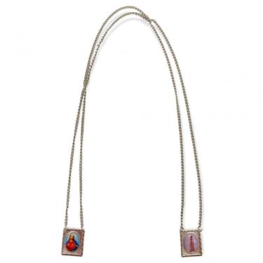 Imagem de Escapulário Nossa Senhora De Fátima Aço Inox Foto 1,5 X 32Cm