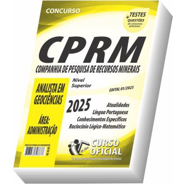 Imagem de Apostila Cprm Analista Em Geociências Administração