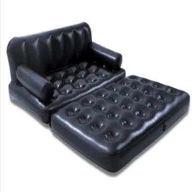 Imagem de Sofá-cama Inflável Casal 5 Em 1 Multifuncional – Poltrona, Chaise E Cama Reclinável Até 300kg