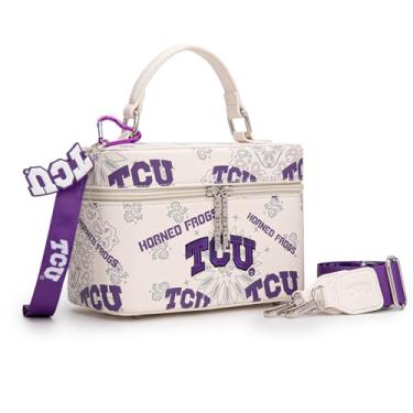 Imagem de Montana West X NCAA Bolsa tiracolo feminina designer bolsas esportivas alça superior, bolsa de mão com alça ajustável, Tcu-bege, Esportes