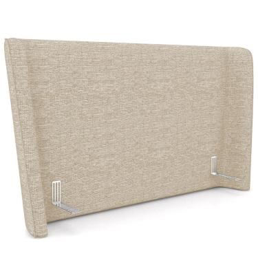 Imagem de Cabeceira Cama Box Casal 140cm Nilo P05 Linho Bege - Lyam Decor