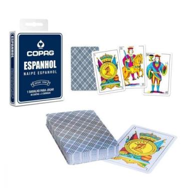 Imagem de Baralho Espanhol 50 Cartas Azul - Copag, Azul
