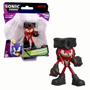 Imagem de Boneco Colecionável 6,5cm Sonic Prime - Knuckles Pirata