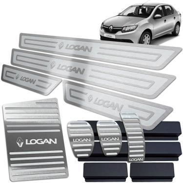 Imagem de Descanso Pedaleira Soleira Logan 2014 A 2019 Prata AR Manual